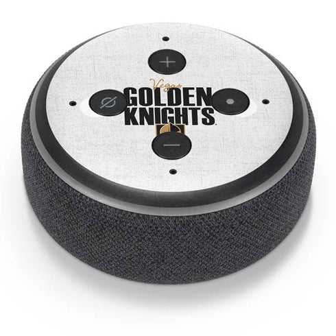 NHL Vegas Golden Knights Script Amazon Echo Dot Skin