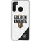 NHL Vegas Golden Knights Script Galaxy A21 Clear Case