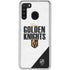 NHL Vegas Golden Knights Script Galaxy A21 Clear Case