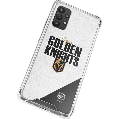 NHL Vegas Golden Knights Script Galaxy A32 5G Clear Case