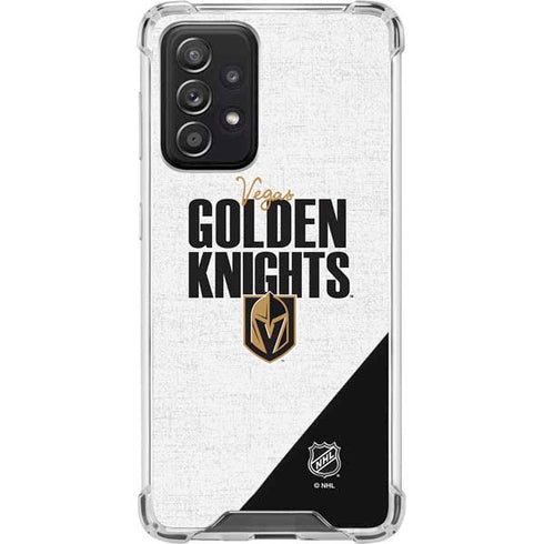 NHL Vegas Golden Knights Script Galaxy A52 5G Clear Case