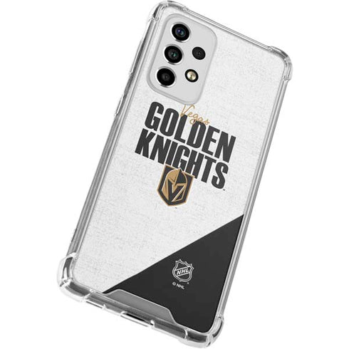 NHL Vegas Golden Knights Script Galaxy A53 5G Clear Case