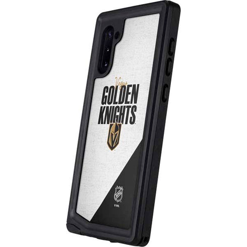 NHL Vegas Golden Knights Script Galaxy Note 10 Waterproof Case