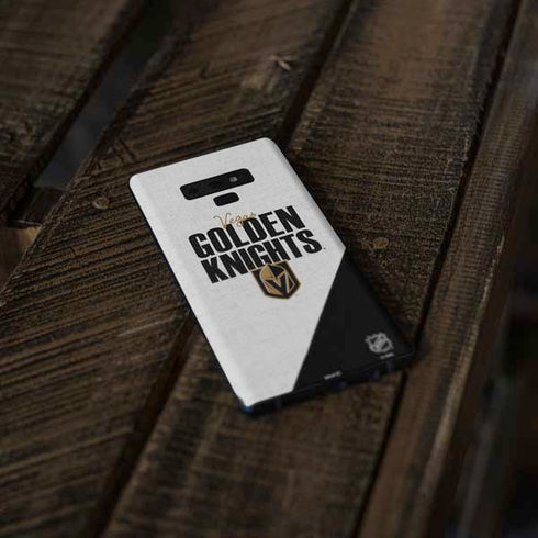 NHL Vegas Golden Knights Script Galaxy Note 9 Skin