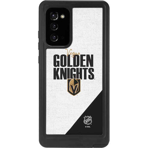 NHL Vegas Golden Knights Script Galaxy Note20 5G Waterproof Case