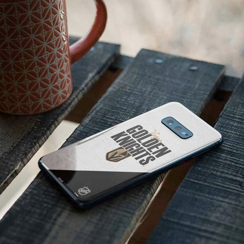 NHL Vegas Golden Knights Script Galaxy S10e Skin