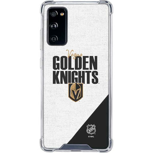 NHL Vegas Golden Knights Script Galaxy S20 FE Clear Case