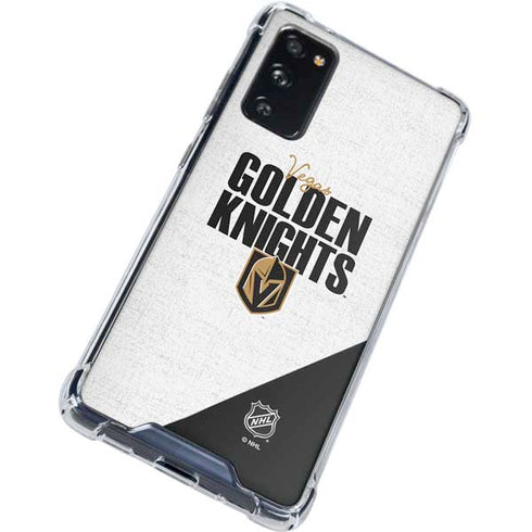 NHL Vegas Golden Knights Script Galaxy S20 FE Clear Case