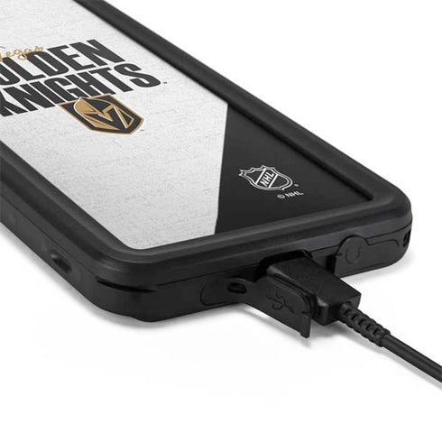 NHL Vegas Golden Knights Script Galaxy S20 Plus Waterproof Case