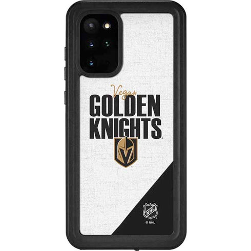 NHL Vegas Golden Knights Script Galaxy S20 Plus Waterproof Case