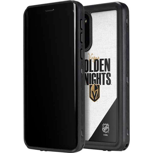 NHL Vegas Golden Knights Script Galaxy S20 Waterproof Case