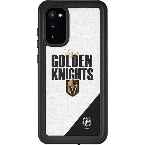 NHL Vegas Golden Knights Script Galaxy S20 Waterproof Case