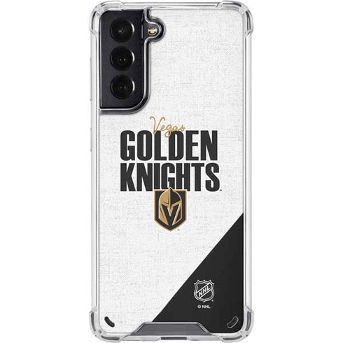 NHL Vegas Golden Knights Script Galaxy S21 5G Clear Case