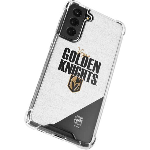 NHL Vegas Golden Knights Script Galaxy S22 Clear Case