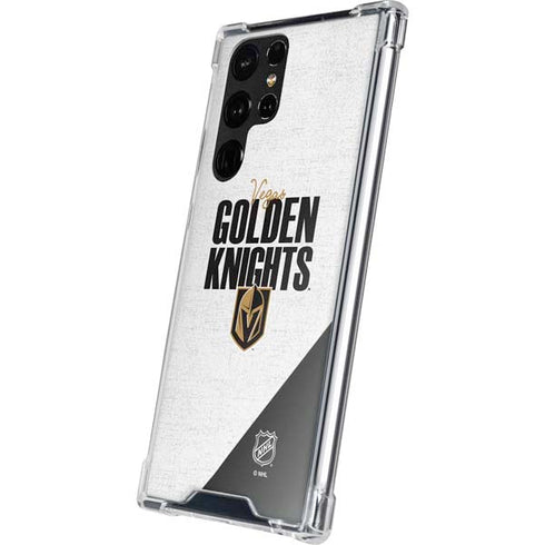 NHL Vegas Golden Knights Script Galaxy S22 Ultra Clear Case