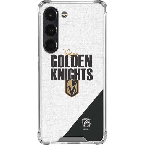 NHL Vegas Golden Knights Script Galaxy S23 Clear Case