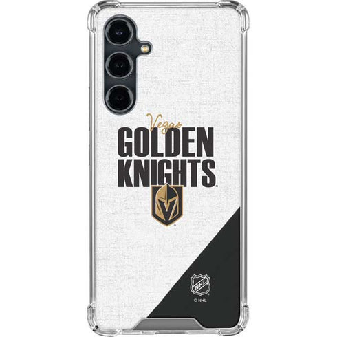 NHL Vegas Golden Knights Script Galaxy S23 FE Clear Case