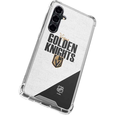 NHL Vegas Golden Knights Script Galaxy S23 FE Clear Case