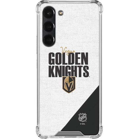NHL Vegas Golden Knights Script Galaxy S23 Plus Clear Case