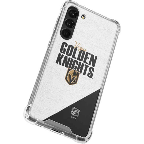 NHL Vegas Golden Knights Script Galaxy S23 Plus Clear Case