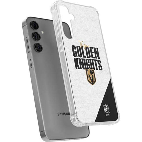 NHL Vegas Golden Knights Script Galaxy S24 Plus Clear Case