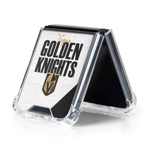 NHL Vegas Golden Knights Script Galaxy Z Flip5 5G Clear Case