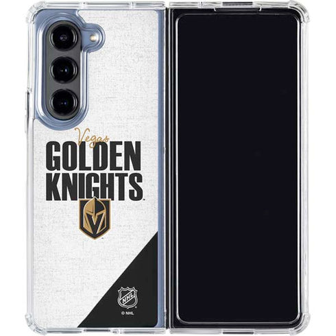 NHL Vegas Golden Knights Script Galaxy Z Fold5 5G Clear Case