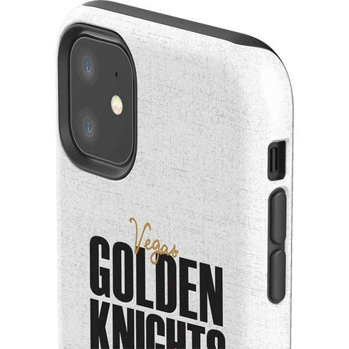 NHL Vegas Golden Knights Script iPhone 11 Impact Case