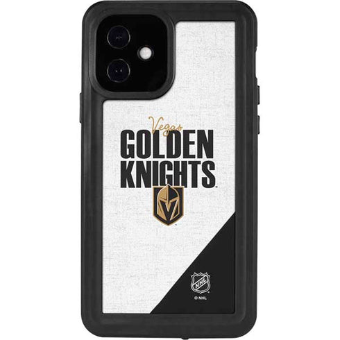 NHL Vegas Golden Knights Script iPhone 12 Waterproof Case
