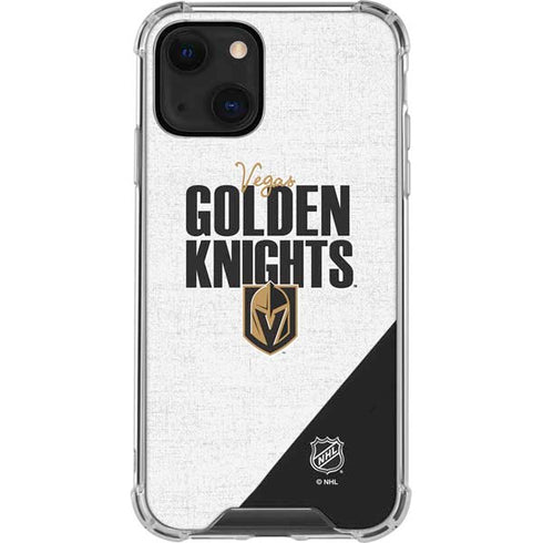 NHL Vegas Golden Knights Script iPhone 14 Plus Clear Case