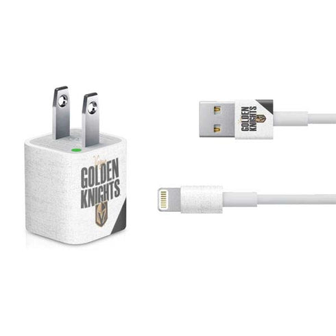 NHL Vegas Golden Knights Script iPhone Charger (5W USB) Skin