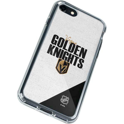 NHL Vegas Golden Knights Script iPhone SE (2nd & 3rd Gen) Clear Case