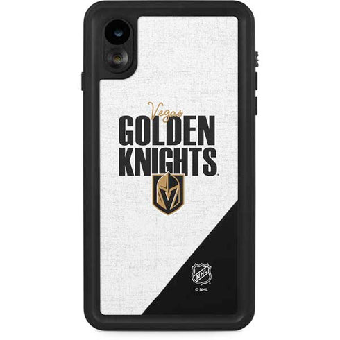 NHL Vegas Golden Knights Script iPhone XR Waterproof Case