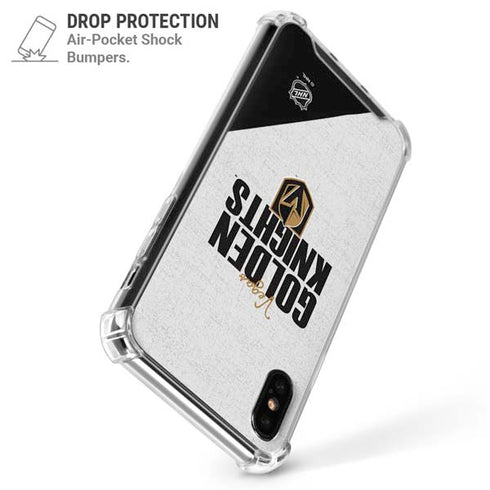 NHL Vegas Golden Knights Script iPhone XS Max Clear Case