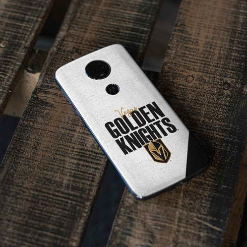 NHL Vegas Golden Knights Script Moto E5 Plus Skin