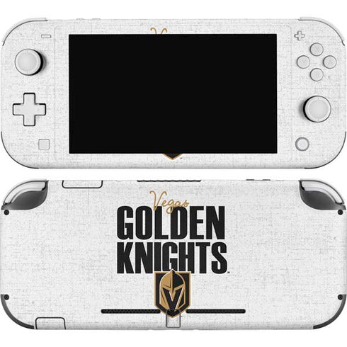 NHL Vegas Golden Knights Script Nintendo Switch Lite Skin
