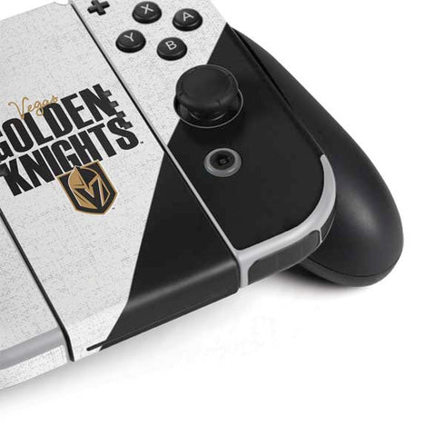 NHL Vegas Golden Knights Script Nintendo Switch OLED (2021) Skin