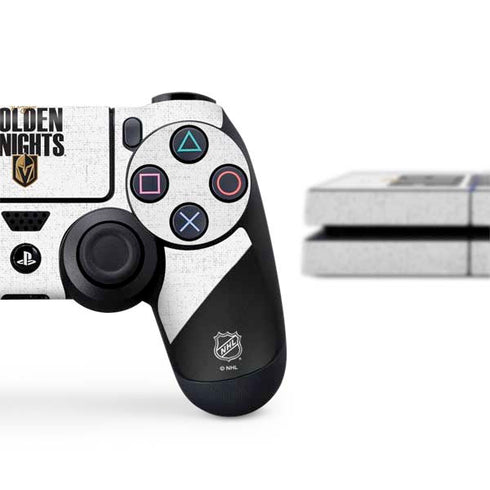 NHL Vegas Golden Knights Script PS4 Console and Controller Bundle Skin