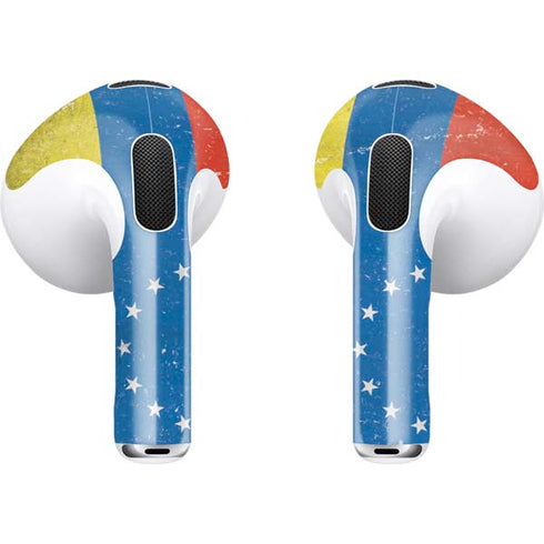 Venezuela Flag Distressed Apple AirPods (3rd Gen 2021) Skin