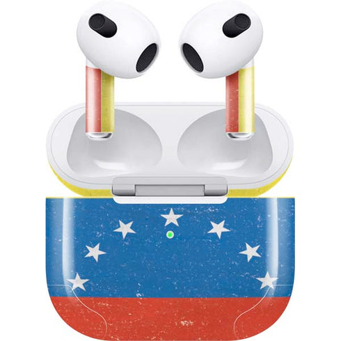 Venezuela Flag Distressed Apple AirPods (3rd Gen 2021) Skin