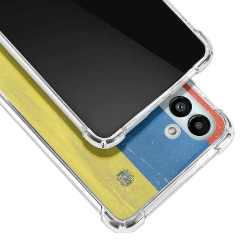 Venezuela Flag Distressed Galaxy A13 5G Clear Case