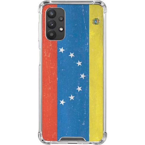 Venezuela Flag Distressed Galaxy A32 5G Clear Case