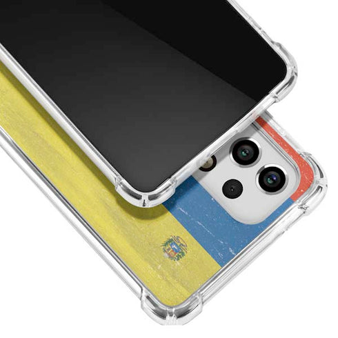Venezuela Flag Distressed Galaxy A53 5G Clear Case