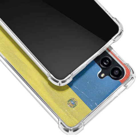 Venezuela Flag Distressed Galaxy A54 5G Clear Case