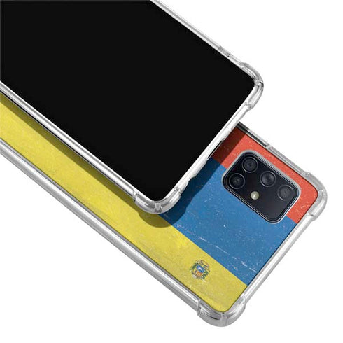 Venezuela Flag Distressed Galaxy A71 5G Clear Case