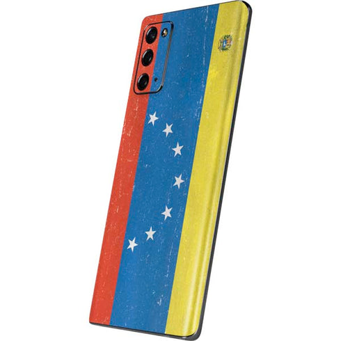 Venezuela Flag Distressed Galaxy Note20 5G Skin
