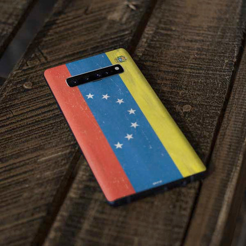 Venezuela Flag Distressed Galaxy S10 Plus Skin