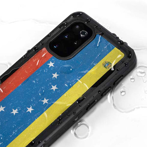 Venezuela Flag Distressed Galaxy S20 Plus Waterproof Case