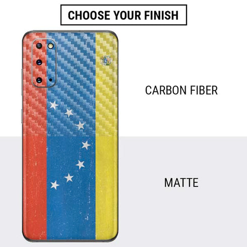 Venezuela Flag Distressed Galaxy S20 Skin