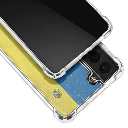 Venezuela Flag Distressed Galaxy S21 Plus 5G Clear Case